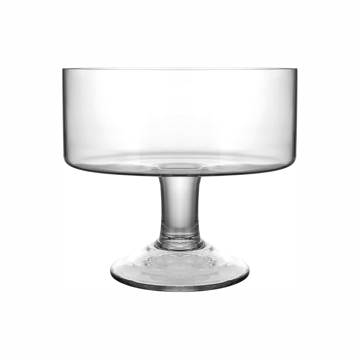 Classic Glass Trifle Bowl with Pedestal Base