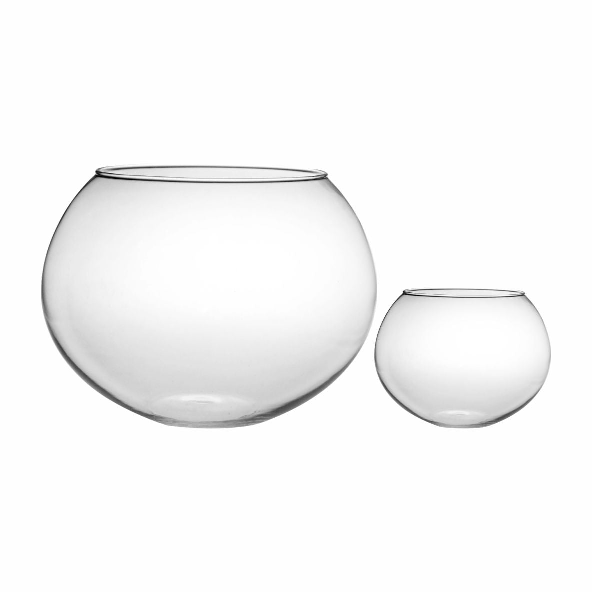 Balls 14.5 CMElegant Round Glass Fish Bowl - 14.5 cm Tabletop Centerpiece