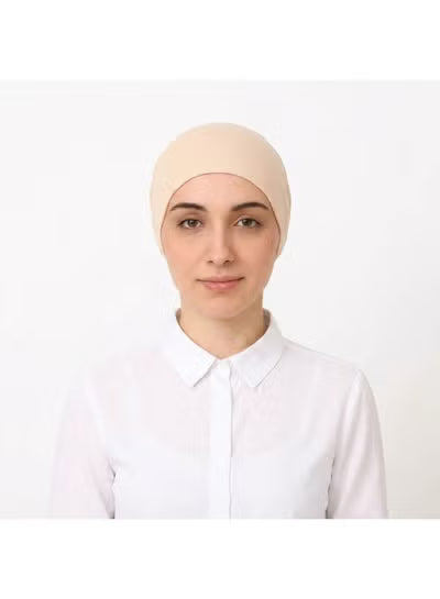 طواقي حجاب قطنية ناعمة 3 قطع - بيج، أسود وأبيض