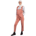 Ruffled Pinafore Jumpsuit with Waist Tie
