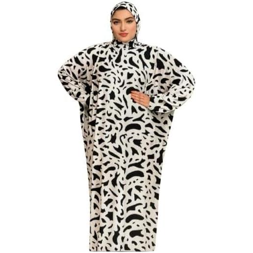 Women's Prayer Dress, Long Sleeve Prayer Robe, Islamic Worship Garment up to 140 KG