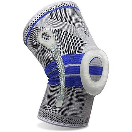 Generic Knee Brace Compression Sleeve with Side Stabilizers for Meniscus Tear, Arthritis, Running for Men and Women