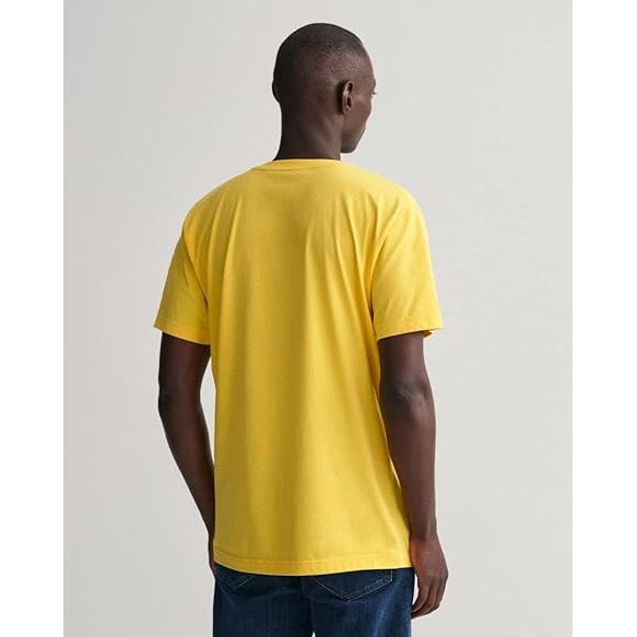 Basic cotton T-shirt oversize - Yellow