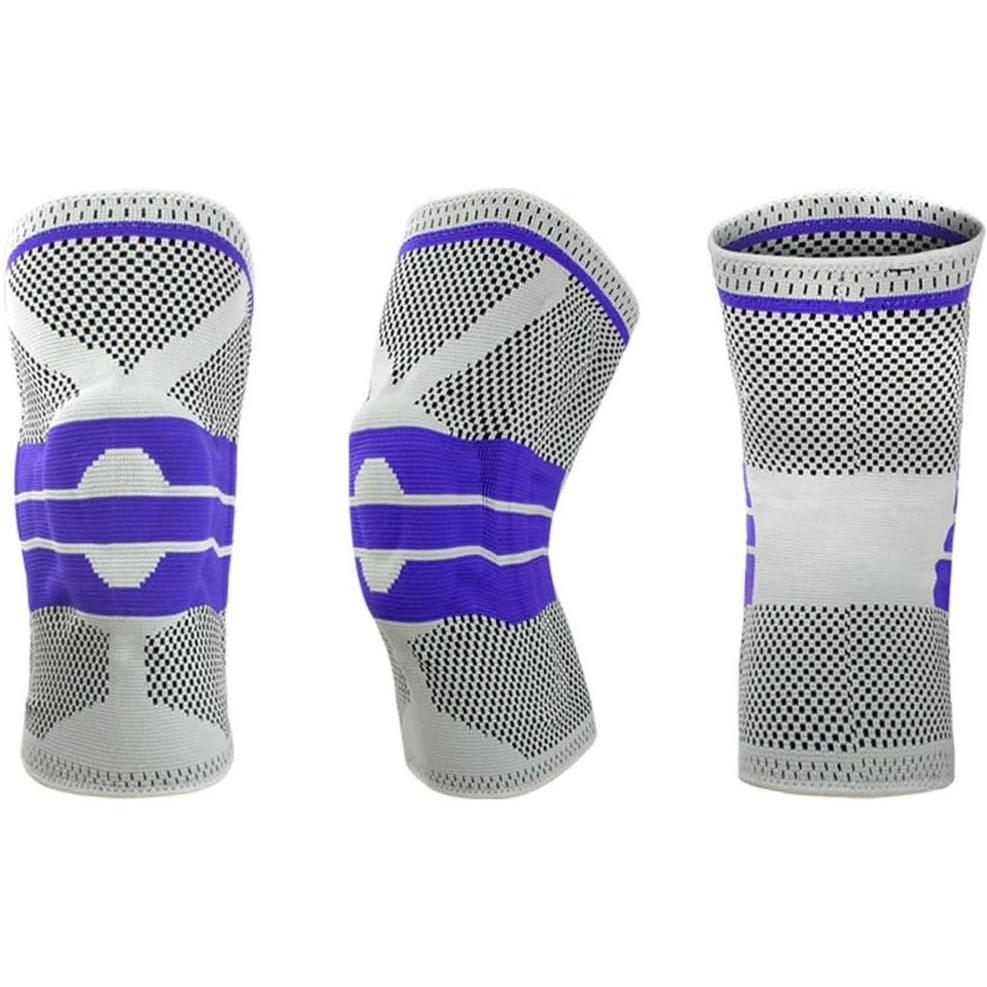 Generic Knee Brace Compression Sleeve with Side Stabilizers for Meniscus Tear, Arthritis, Running for Men and Women
