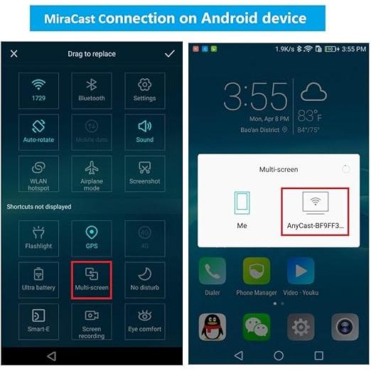 SmartSee Anycast Plus HDMI Wireless Display Receiver, Airplay MiraCast Adapter DLNA Streaming Stick Cast iOS Mac Android Phone Screen to HD TV Thanksgiving Christmas Day Gift