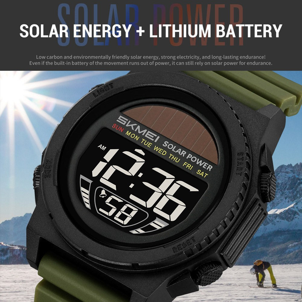 SKMEI Men's Digital Sports Watch - 50M Waterproof with EL Backlight