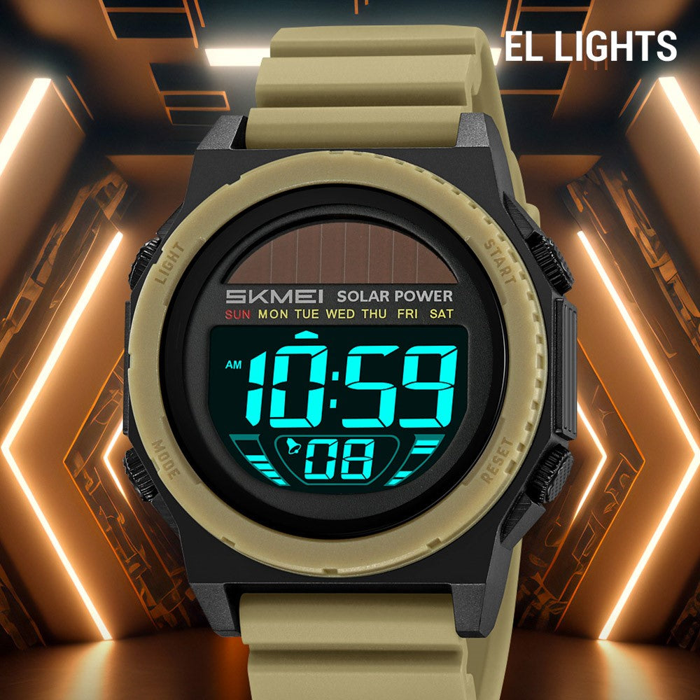 SKMEI Men's Digital Sports Watch - 50M Waterproof with EL Backlight