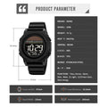 SKMEI Men's Digital Sports Watch - 50M Waterproof with EL Backlight