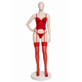 Women’s Luxury Lingerie Set – Imported Butter Fabric – Corset Design with Garter & Stockings – Fits Up to 65 KG