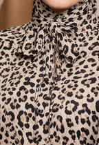 Leopard Print Islamic Prayer Abaya – Full Length Loose Fit