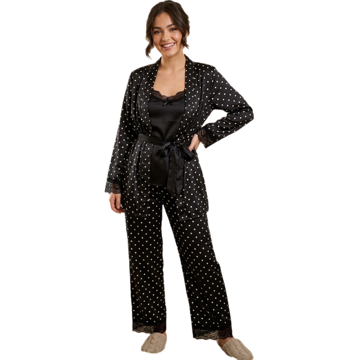 4 Pieces Women Pajama Set - imported Butter Material - Up to 60 KG