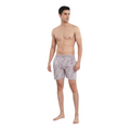 Men's Quick Dry Lightweight Waterproof Swim Trunks with Elastic Waist and Adjustable Drawstring, Comfortable for Swimming, Beach, Vacations, and Water Activities, Grey