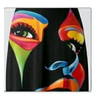 Womens Printed Cash - Black