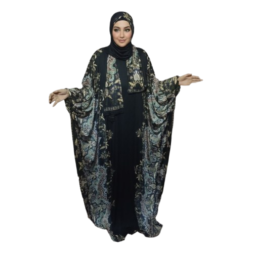 Women's Isdal Abaya – with Matching Hijab Set 160 * 160 cm (free & Big Size)