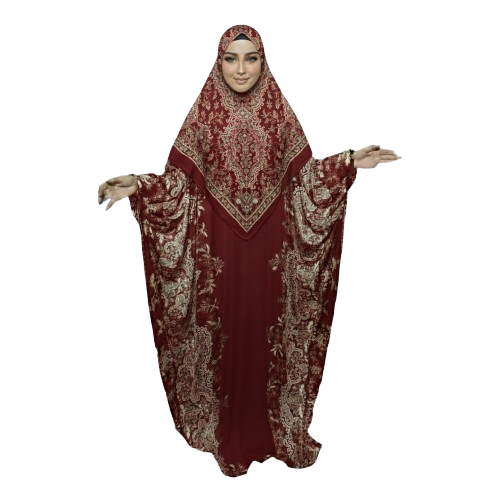 Women's Isdal Abaya – with Matching Hijab Set 160 * 160 cm (free & Big Size)