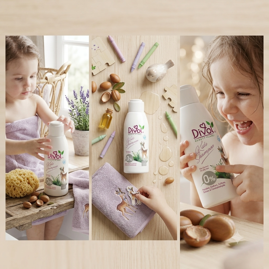 Kids Argan Oil Shampoo – Gentle Deep Cleansing 100 ml