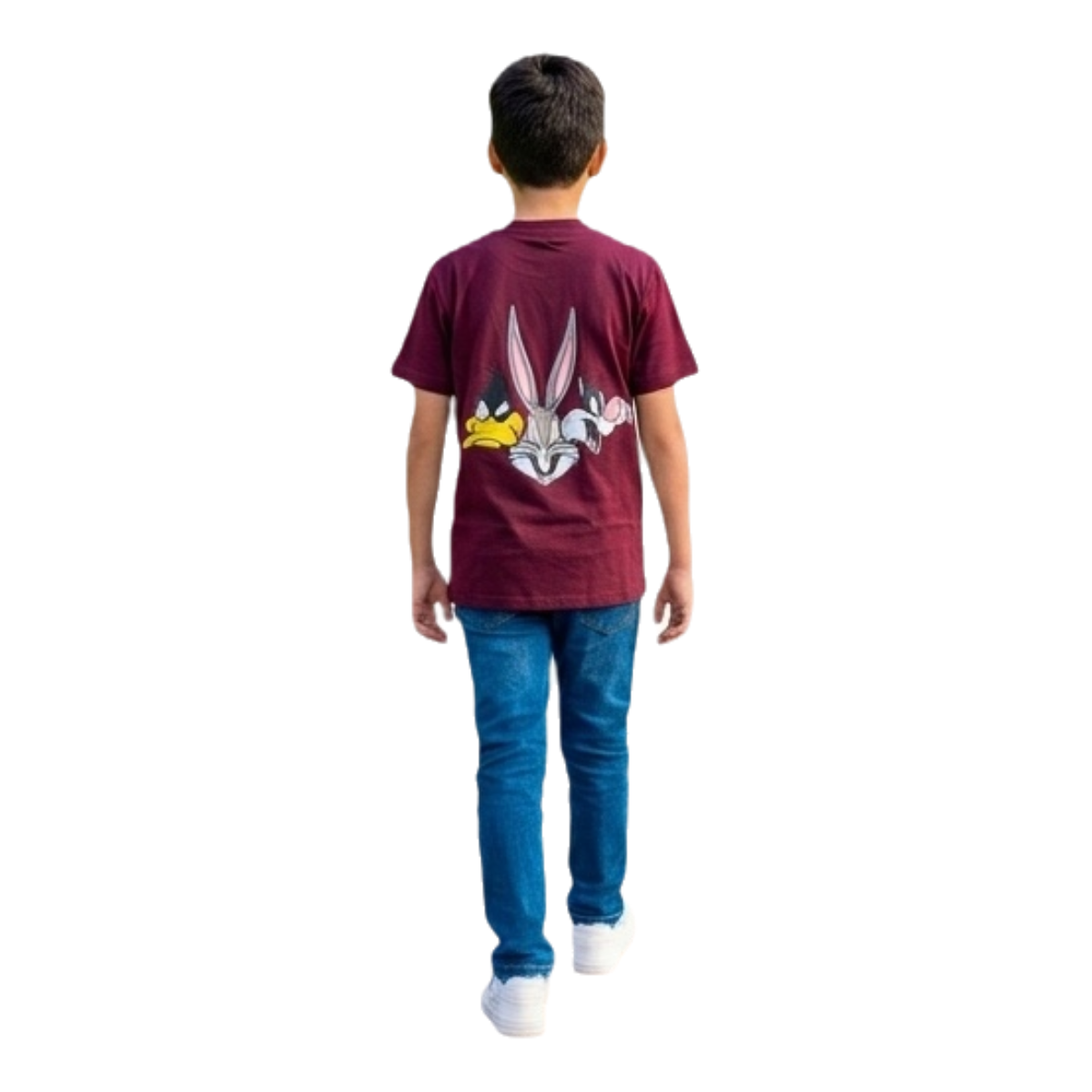 Kids Boys Looney Tunes Cotton T-Shirt - Bugs Bunny, Daffy Duck & Sylvester Graphic Tee