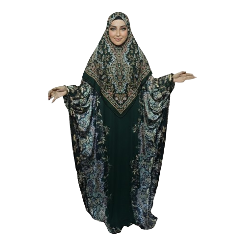 Women's Isdal Abaya – with Matching Hijab Set 160 * 160 cm (free & Big Size)