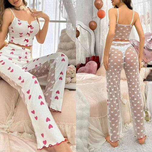 2 Pieces Lingerie Set for Girls - Red