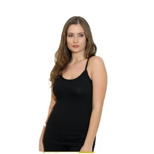 Undershirt cotton thin strap - Grey
