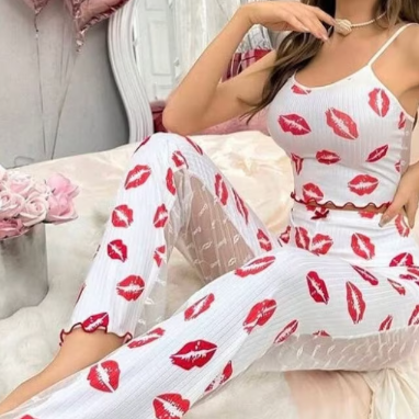 2 Pieces Lingerie Set for Girls - White