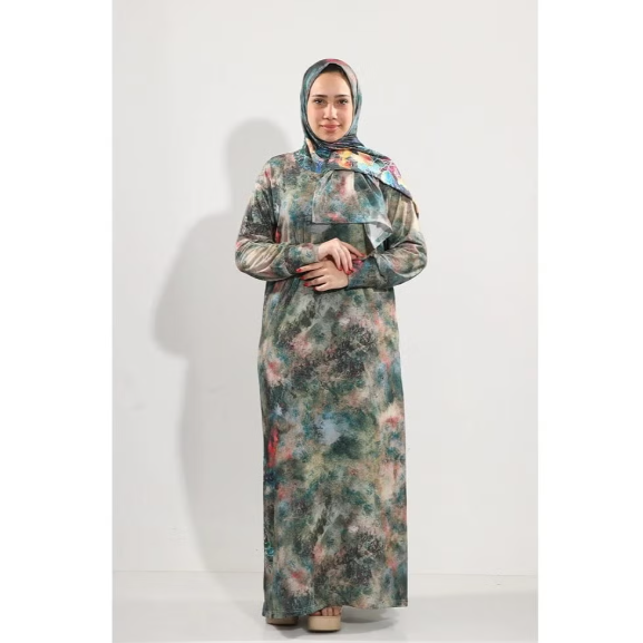 Isdal Dress For Women and Girls - Lycra - Green