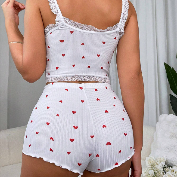 2 pieces Hot short and strapless top