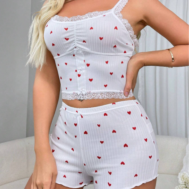 2 pieces Hot short and strapless top