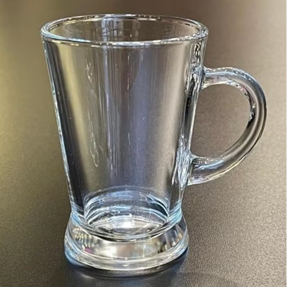 Small Glass Tea & Coffee Cups Set of 3 Pieces Transparent