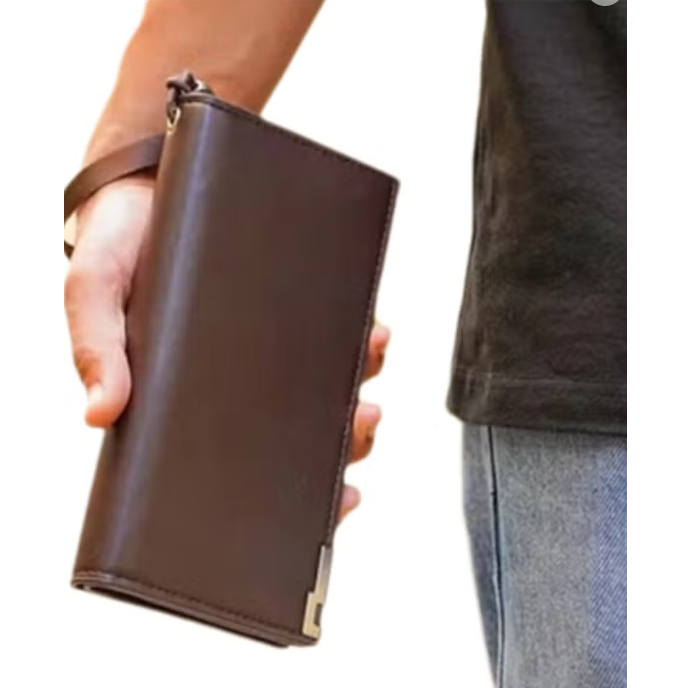 Leather Men's wallet, and mobile holder