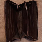 Men's Leather Wallet With Mobile Phone Holder