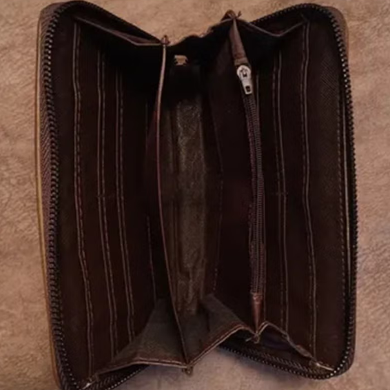 Leather Men's wallet, and mobile holder