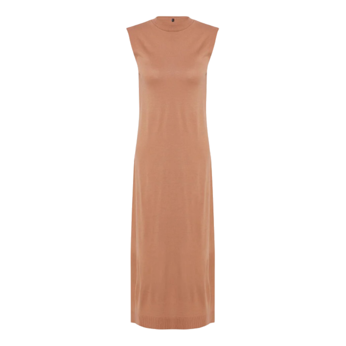 Women's 2-Piece Knit Maxi Dress & Bolero Sweater Set - Camel Brown