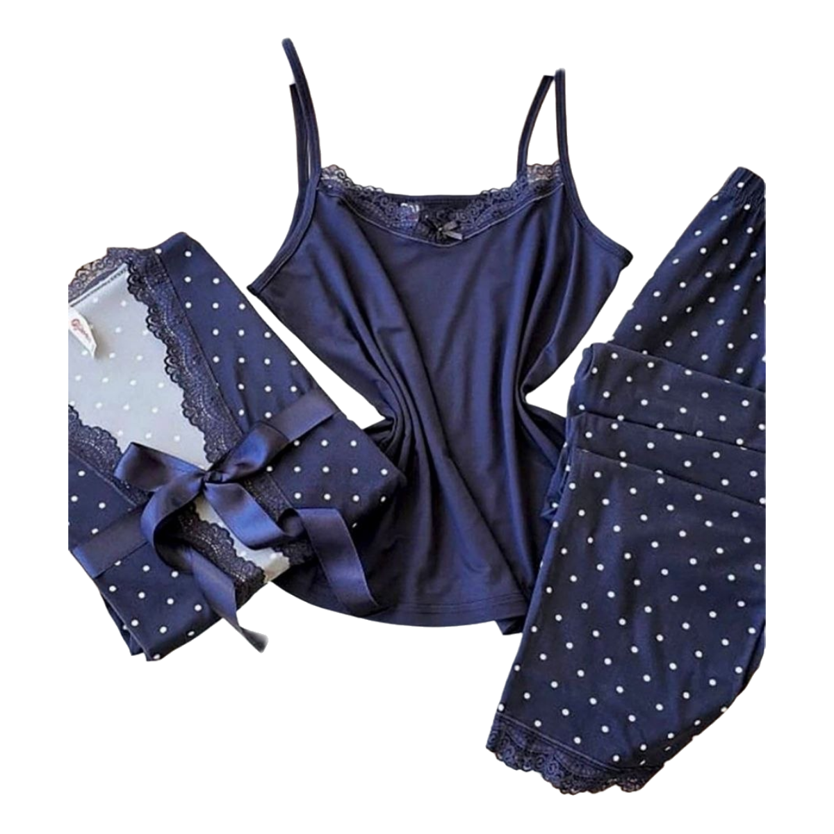 Elegant Leopard Print Robe & Lace Trim Nightwear Set – Monochrome Animal Print Loungewear