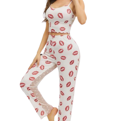 2 Pieces Lingerie Set for Girls - White
