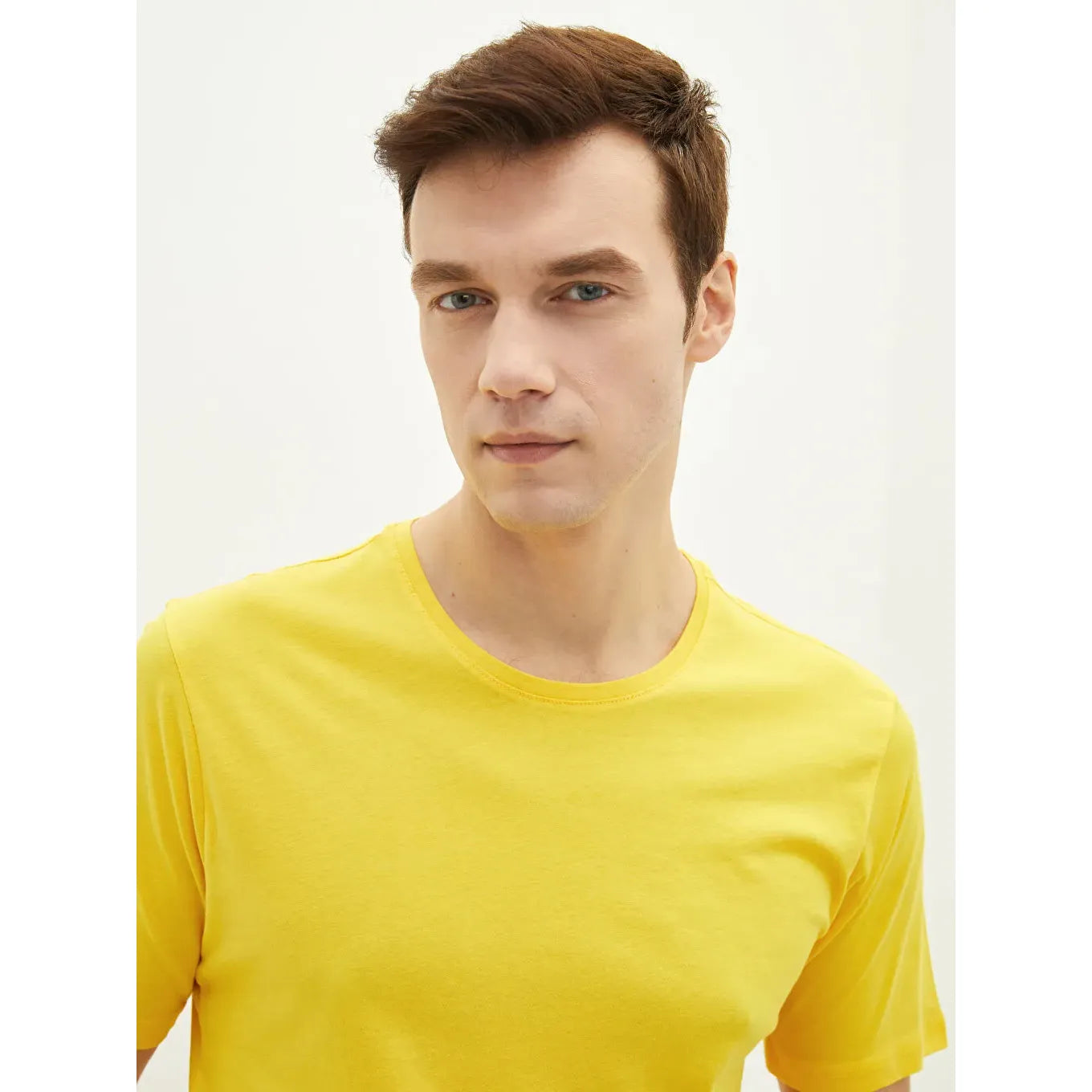 Basic cotton T-shirt oversize - Yellow
