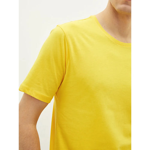 Basic cotton T-shirt oversize - Yellow